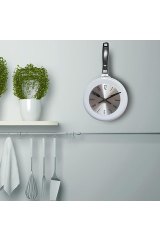 Pazly Tavası Suntek Sevimli Sanat Saati Kızartma Inç Duvar Beyaz Beyaz 8 Rm Çok Renkli