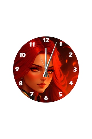 Ti-play Gözleri Devran 30x30cm Akrilik Dekoratif Modern Duvar Saati ÇOk Renkli