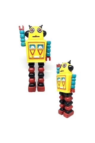 Decotown Nostaljik Sevimli Uzaylı Robot Şeklinde Figür Biblo Belirtilmemis