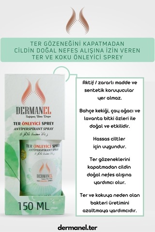 Dermanel Ter Önleyici Sprey 150 ML