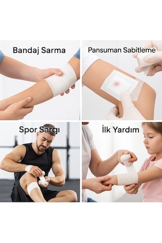Bozkar Medikal Nonwoven Non-Steril Bandaj Rulo Sargı Bezi 10 CM x 100 M