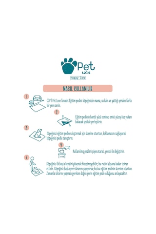Pet Love Evcil Hayvan Tuvalet Eğitim Pedi 30 Adet