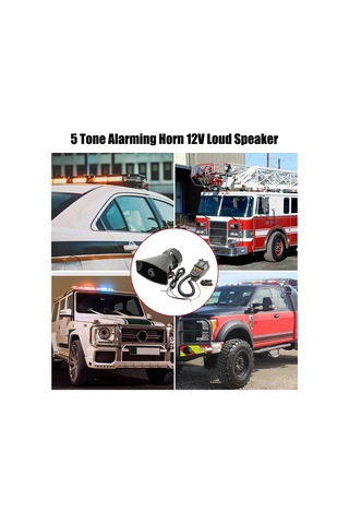 Lemestar 12v Yüksek Sesli Kırmızı-sarı Düğmeli Plastik Alarm Hoparlörü Ve Kontrol Cihazı Seti