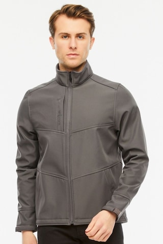 Uniprom Softshell Mont Içi Polarlı Su Ve Rüzgar Geçirmez Pro Model Gri Erkek Gri