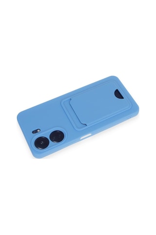 Xiaomi Redmi 13c Uyumlu Arka Kamera Korumalı Kart Koyulabilen Silikon Kartlıklı Kılıf Kapak