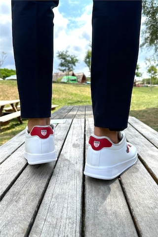 Erkek Sneakers Günlük Spor Ayakkabı Beyaz - Kırmızı-beyaz - Kırmızı Beyaz - Kırmızı