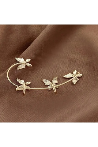 Kelebek Tasarımı Kulak Manşeti