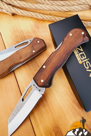 Ceviz Sap Kamp Çakısı Outdoor Piknik Çakısı Bahçe Çakısı Çkp-823 Kahverengi