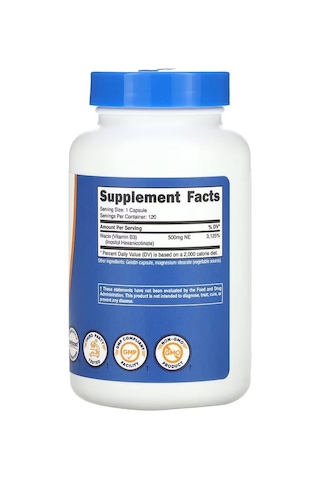 Nutricost Vitamin B3 Niacin Flush-free 500 Mg 120 Capsules