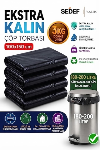 100x150 Çöp Ve Taşıma Torbası 3kg