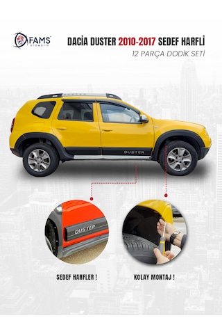 Dacia Duster Uyumlu 2010-2017 Dodik Seti 12 Parça Sedef Harfli