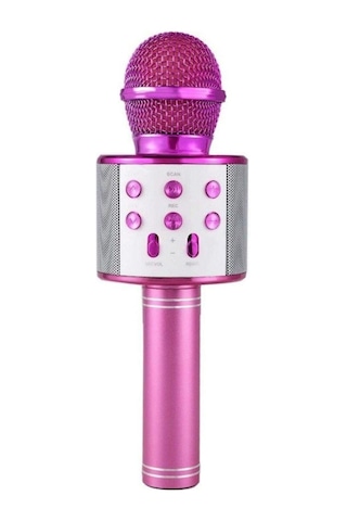 Ws-858 Pink Bluetooth Karaoke Mikrofon Beyaz Ws-858 Pink Bluetooth Karaoke Mikrofon Beyaz