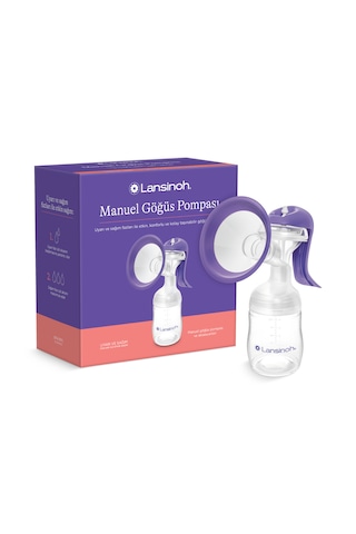 Lansinoh Breast Pump Manuel Tekli Göğüs Pompası Mor