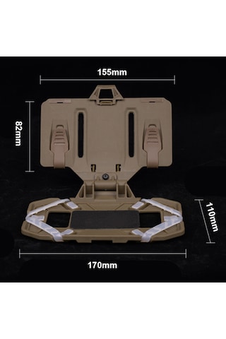 Geeroyoo "katlanabilir Taktik Göğüs Cep Telefon Tutucu - Koşu, Bisiklet Ve Outdoor Aktiviteler İçin Güvenli Sabitleme" Kahverengi