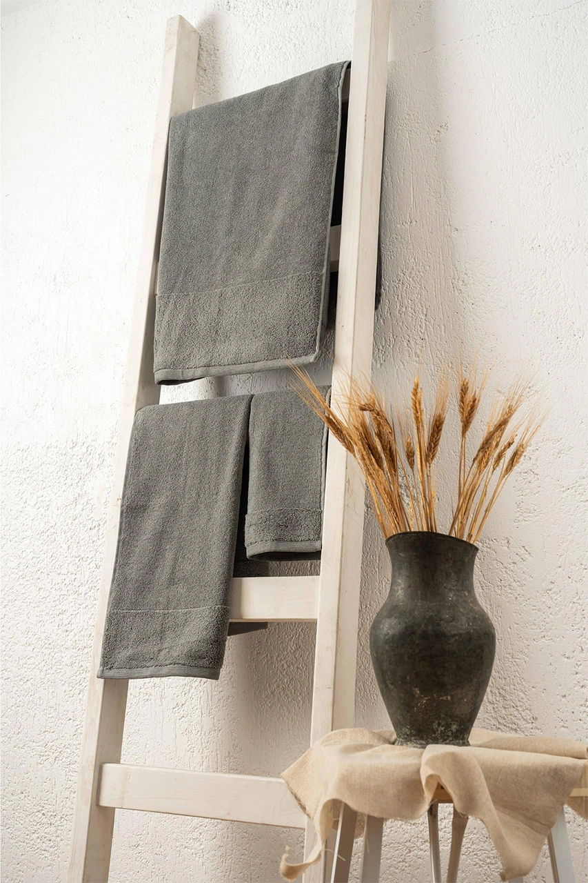 Soley Hermoso %100 Pamuk Misafir Havlusu Gri