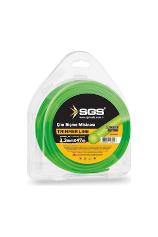 Sgs Çim Biçme Tırpan Misinası - Yuvarlak - 3.3 Mm. - 47 Mt.