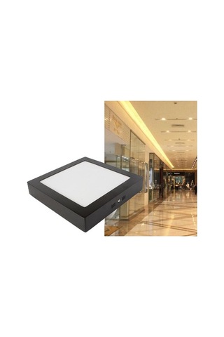 Maxled Mx-1066 12w Sıva Üstü Kare Led Panel Siyah Kasa 6500k Beyaz Işık Siyah