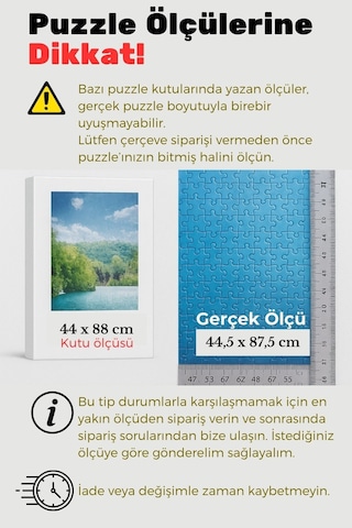 Siyah-20mm-50x70 Cm Mat Pvc Li Camsız Fotoğraf 1000 Parça Puzzle Belge Çerçeve Yatay Dikey Asılabilme