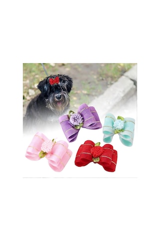 20 Adet/takım Sevimli Evcil Hayvanlar Saç Bantları Fiyonklar Last