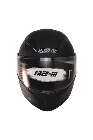 Motoanl Motosiklet Güneş Vizörü Çene Açılır Kask Mat Siyah