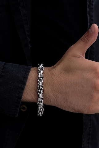 Vogutima Sarmal Model Çelik Bileklik Gümüş