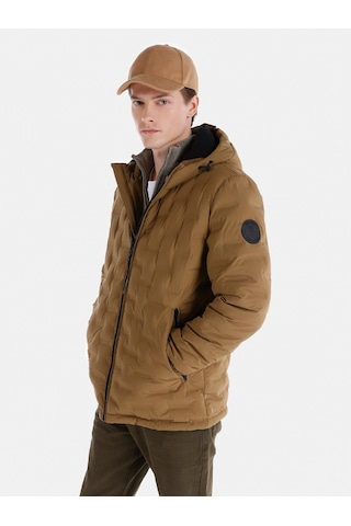 Colin's Colins Slim Fit Kapüşonlu Kahverengi Erkek Mont Cl1066366 Camel