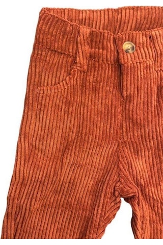 Erkek Bebek Fitilli Kadife Pantolon-13682 Tarçın