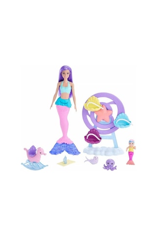 Barbie Dreamtopia Deniz Kızı Bebek ve Çocuk Oyun Alanı HLC30