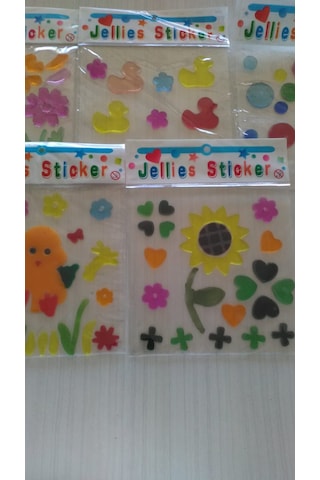 5 Adet Karışık Modelli Jel Sticker Yapıştırma Jel