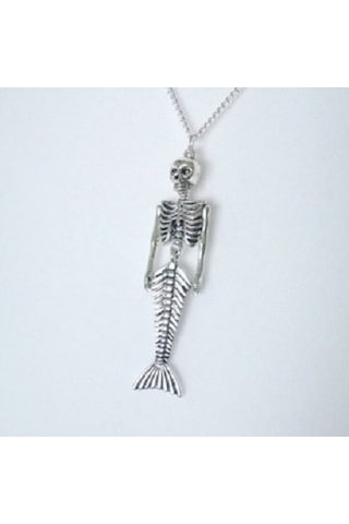 Vintage Gotik Mermord Deniz Kızı Unisex İskelet Paslanmaz Çelik K