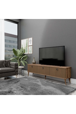 1370 Lexus 180 Cm Ahşap Ayaklı Tv Ünitesi Hat - Kaplan