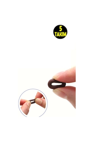 5 Takım Kulak Arkası Kaydırmaz Silikon Gözlük Sapı Tutucu Sabitleyici