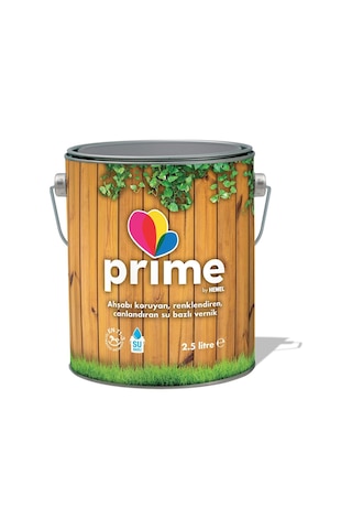 Hemel Prime Su Bazlı Renkli Ahşap Vernik 2.5 L