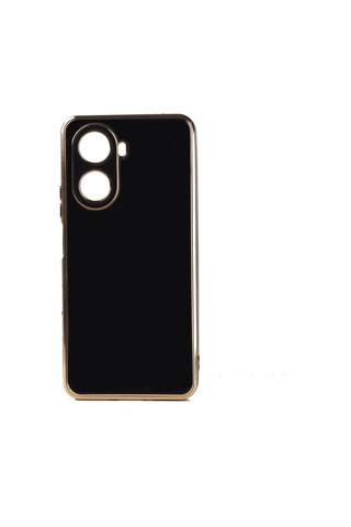 Huawei Nova 10 SE Kılıf Zore Bark Kenarları Altın Renk Kılıf