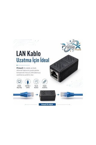 Px-hqc6 Rj45 Dişi Dişi Ethernet Ara Aparatı, Cat5e/cat6 Lan Kablo Birleştirici, Gigabit Network Kablo Uzatma Adaptörü, Modem Router Switch Pc İçin Rj45 Dişi Dişi Coupler