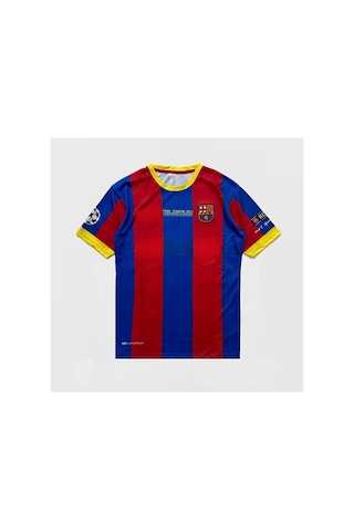 Lionel Messi 2010-11 Sezonu Barcelona Nostalji Yetişkin Forması Ö Çok Renkli