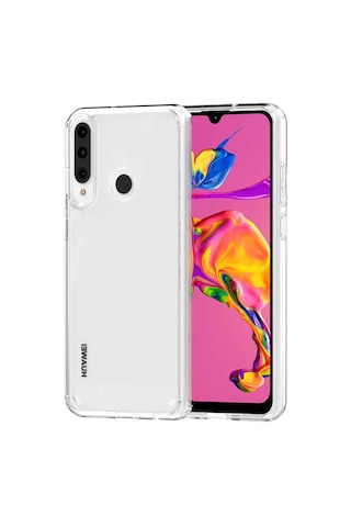 Huawei Y6P Kılıf Zore Coss Şeffaf Sert Silikon Kılıf Renksiz