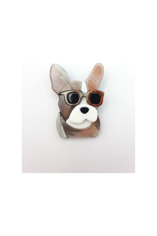 Yasya Broş Köpek 100845525 Bej Açık