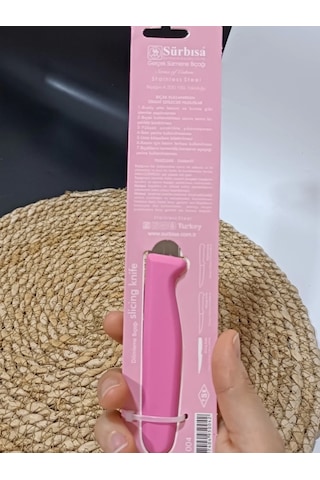 Sürmene 61004 Mutfak Bıçağı 9,50 Cm Pembe Çok Renkli