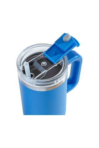 Tyeso Qq Termos Sızdırmaz Pipetli Çift Duvarlı Vakumlu 1200ml Mavi