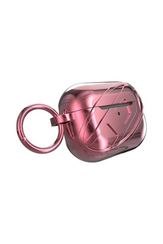 Diesel Apple AirPods Uyumlu Pro / Pro 2 İçin Parlak Kılıf - Pembe