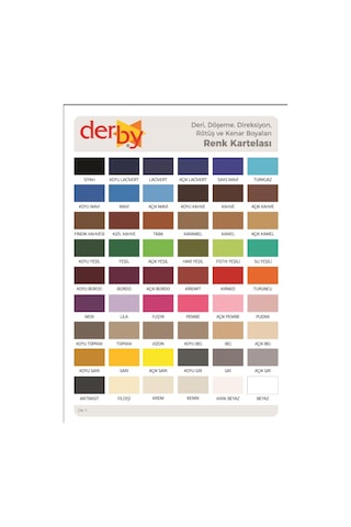 Derby Deri Mont Boyası ve Sabitleme Cilası 100 G Set