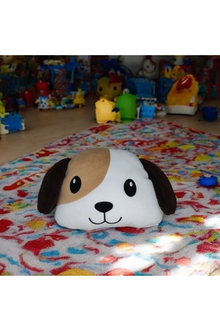 Peluş Yumuşak Oyuncak Ve Yastık - Sevimli Oda Dekoru Ve Uyku Arkadaşı Yıkanabilir Köpek Max