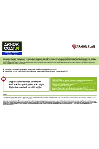 Armor Coat Köpek Bakım Spreyi Böğürtlen Kokulu 75 Ml