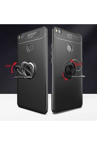 Xiaomi Mi Max 2 Yüzüklü Manyetik Ravel Kilif Kirilmaz Ekran Koruy 514180270