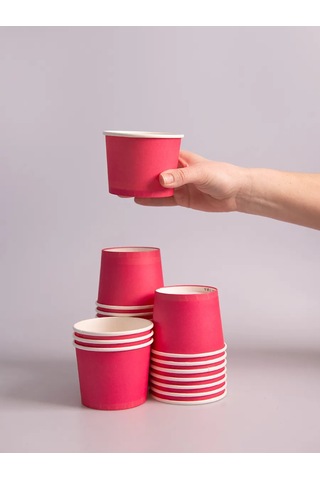 Mideko Tek Kullanımlık Kağıt Kremalı Dondurma Kupaları 330 Ml. 90 Adet. 373616381