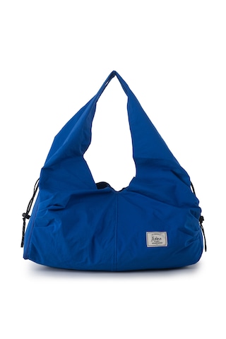 İcone Bag Icone Pliseli Fermuarlı Yoga Çantası, Fitness Çantası, Gym Heybe Görünümlü Pliseli Spor Çantası Saks