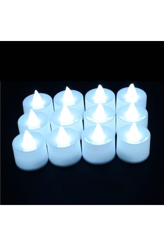 Led Mum Çok Renkli Lamba Simülasyonu Renkli Alevsiz Işık Ev Düğün Doğum Günü Partisi Dekorasyonu Festival Çay Işığı Mumları Beyaz Kutu Yanıp Sönen Beyaz Işık Olmadan Tam Kutu Çok Renkli