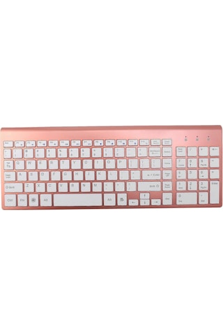 Reedark Gümüş Pembe 2.4ghz Kablosuz Klavye Ve Fare Seti