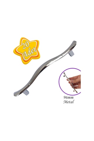 Ördek Kulp Krom 96 Mm Kulp Mobilya Mutfak Dolabı Çekmece Dolap Kapak Kulpu Kulbu Metal Kulp 20 Adet